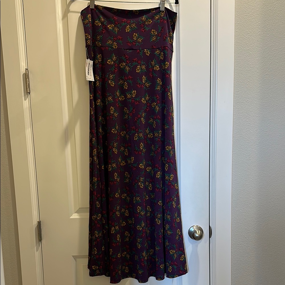 Floral Print Maxi Skirt - Multicolor